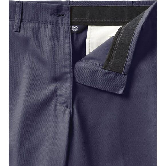 NEW LANDS' END Women's 8 Slim Leg Chino Pants True Navy Flat Front Spring Preppy - Picture 3 of 8